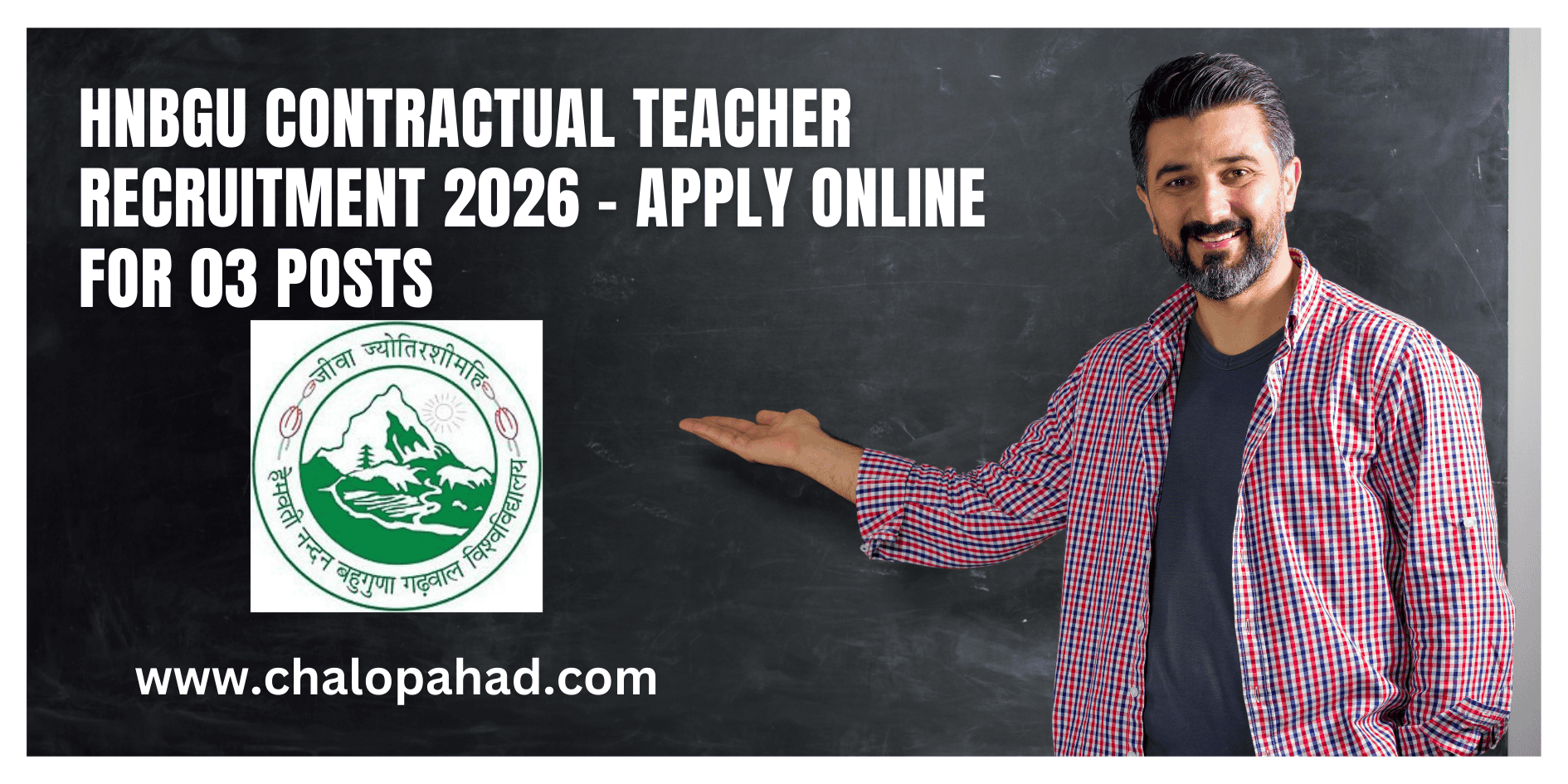HNBGU Contractual Teacher Recruitment 2026 – Apply Online for 03 Posts