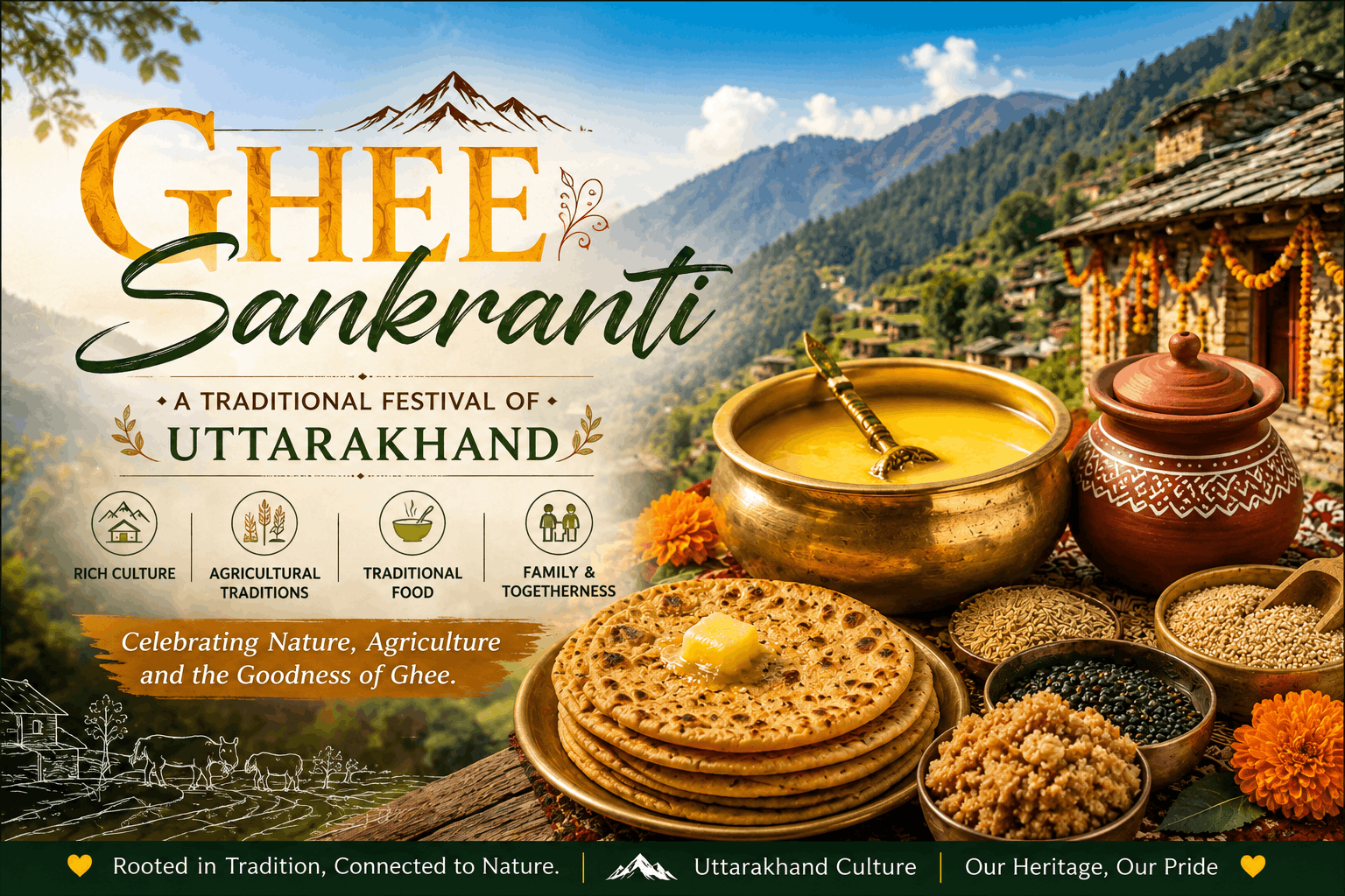 Ghee Sankranti in Uttarakhand: The Festival of Tradition, Health, and Gratitude