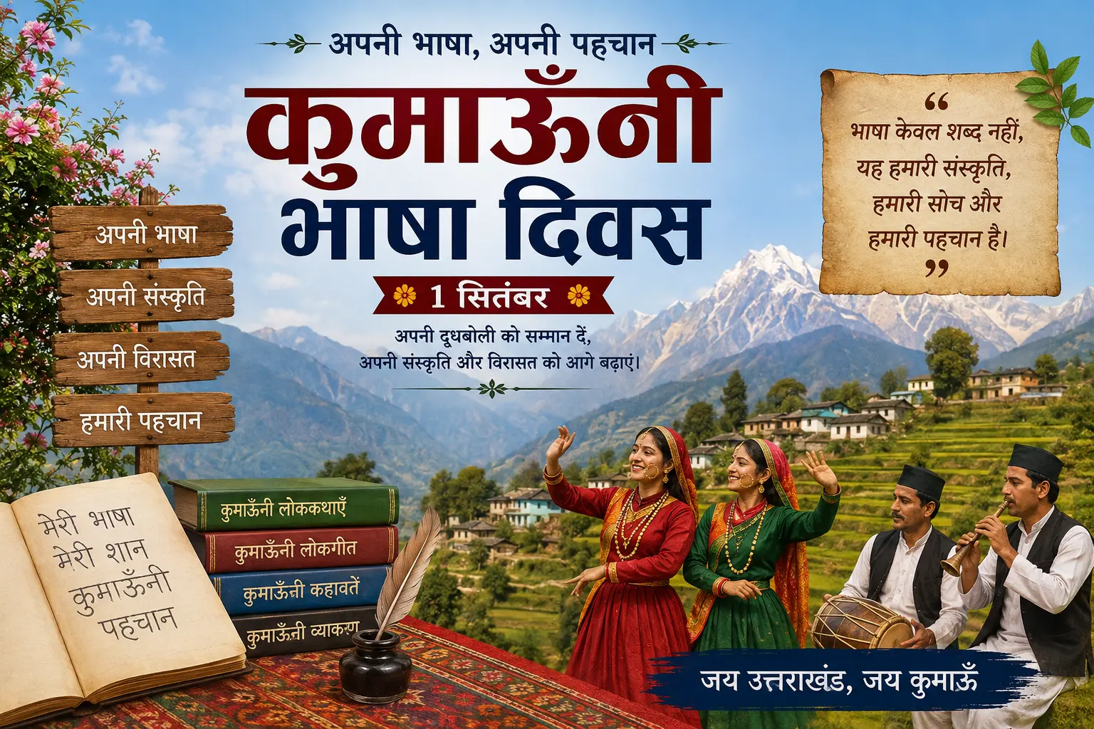 कुमाऊँनी भाषा दिवस: अपनी दूधबोली, संस्कृति और पहचान को याद करने का दिन